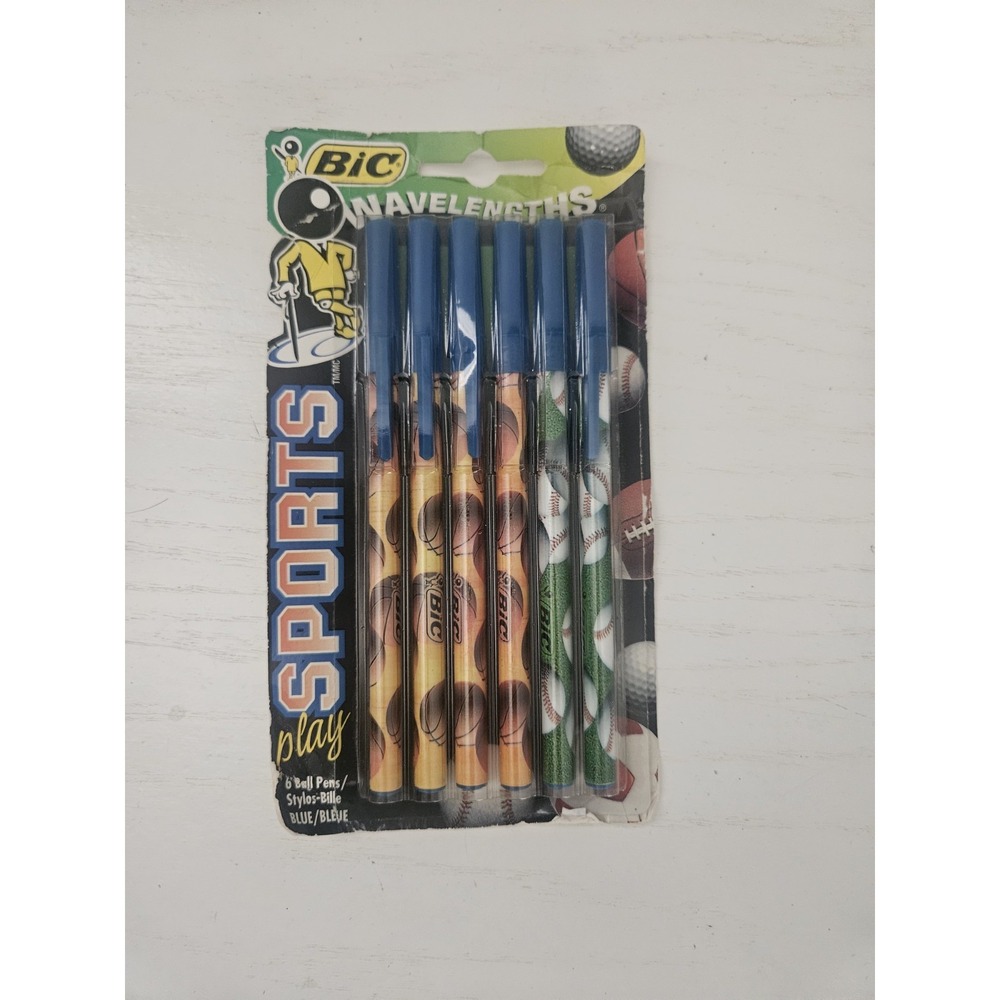 Vintage BIC Wavelengths Sports Play‎ pens 90's 1996 **READ DESCRIPTION**